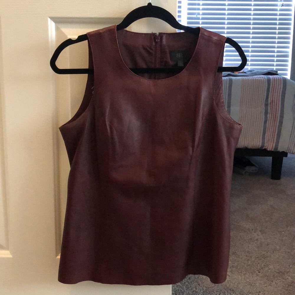 Banana republic leather tank top